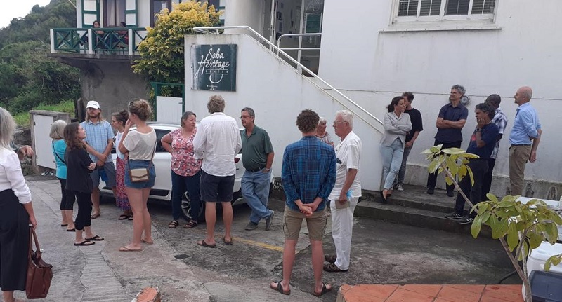 Participants outside the Saba Heritage Center, Windwardside. James Johnson