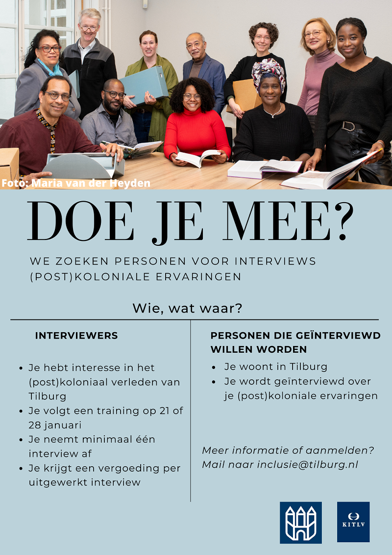 Flyer Gezocht voor interviews